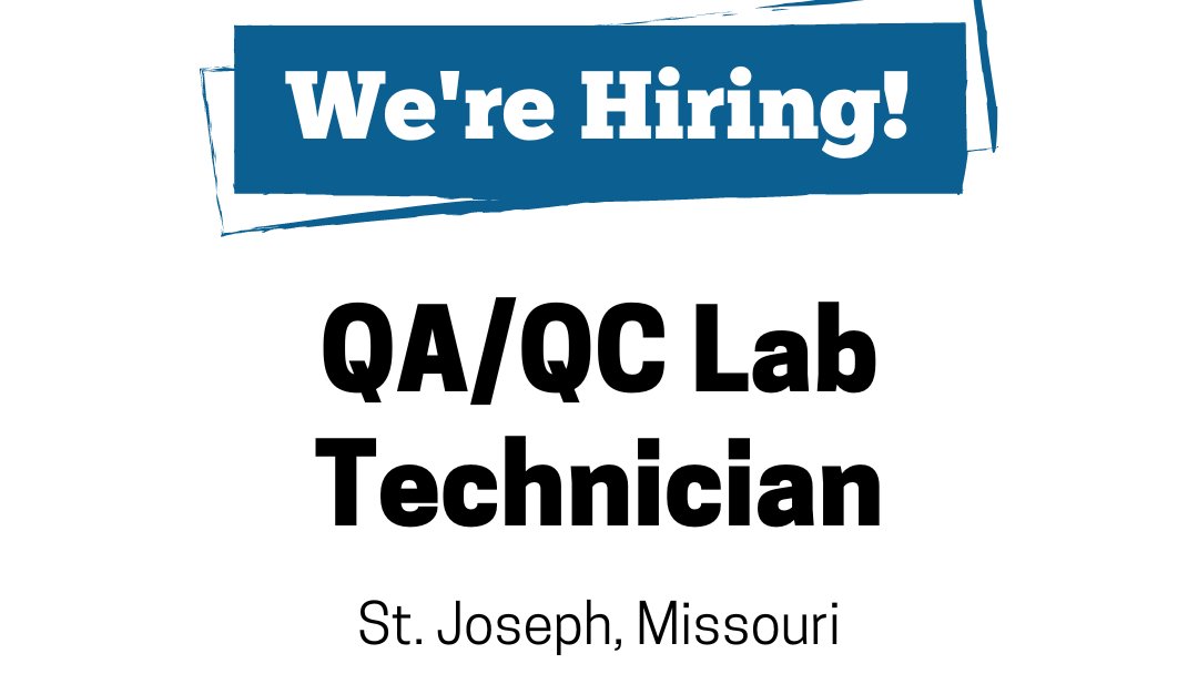 #NowHiring 👩‍🔬 QA/QC Lab Technician 👨‍🔬 at our headquarters in St. Joseph, Missouri! Interested? APPLY TODAY: conta.cc/43hzo18 📣 Help us spread the word! Share this post with your followers! #Careers #TeamHillyard #QA #QC #Jobs #StJoMO