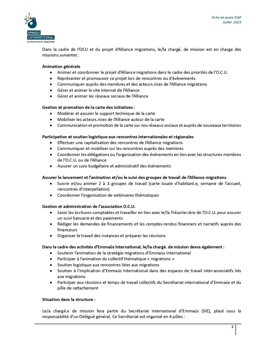 Emmaüs International tweet media