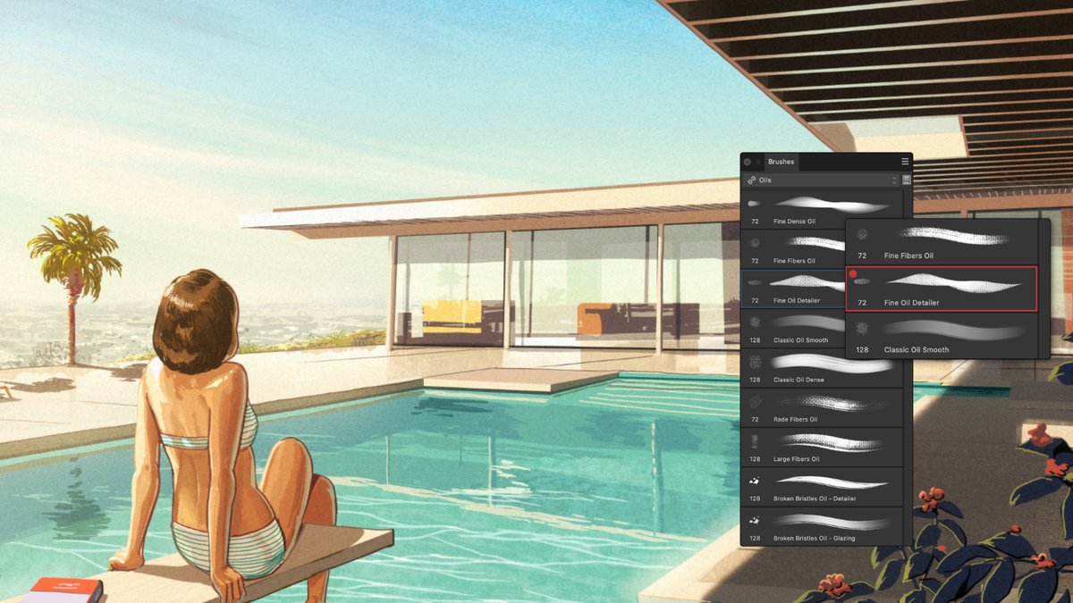 With the enhancements made to the Brushes panel in Affinity Photo and Designer 2.1, it’s never been easier to stay organised and informed during your creative process: affin.co/brushpanel 🖌️✨

#affinitydesigner #affinityphoto