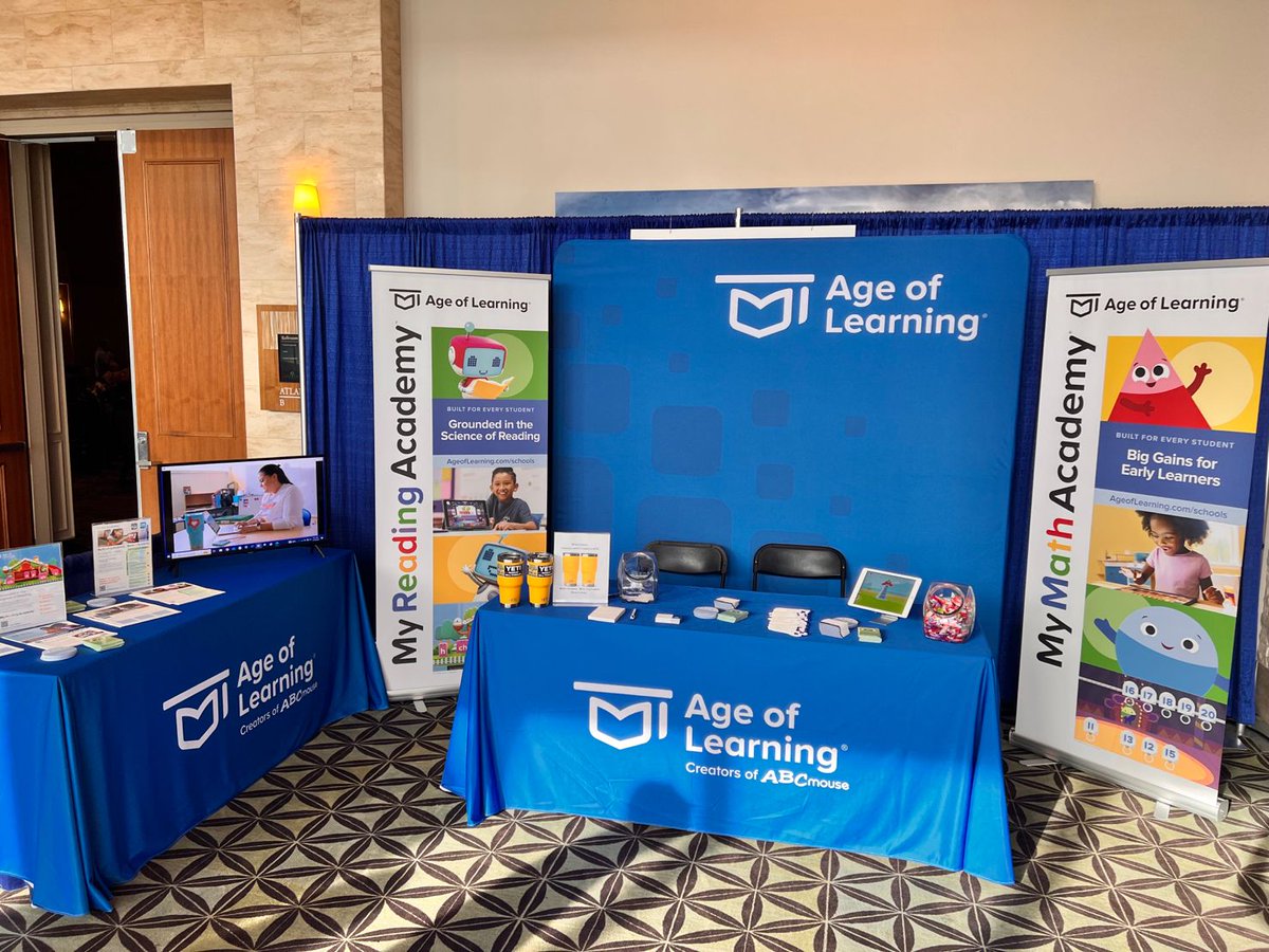 Georgia educators! Stop by the @AgeOfLearning Booth (L5/L6) at @gaelassoc  and visit my wonderful colleagues Tara Mathis and January Hodge. 
#schoolleaders #k12 #literacyskills #literacymatters #scienceofreading #edtech  #learning #numeracy #earlymath