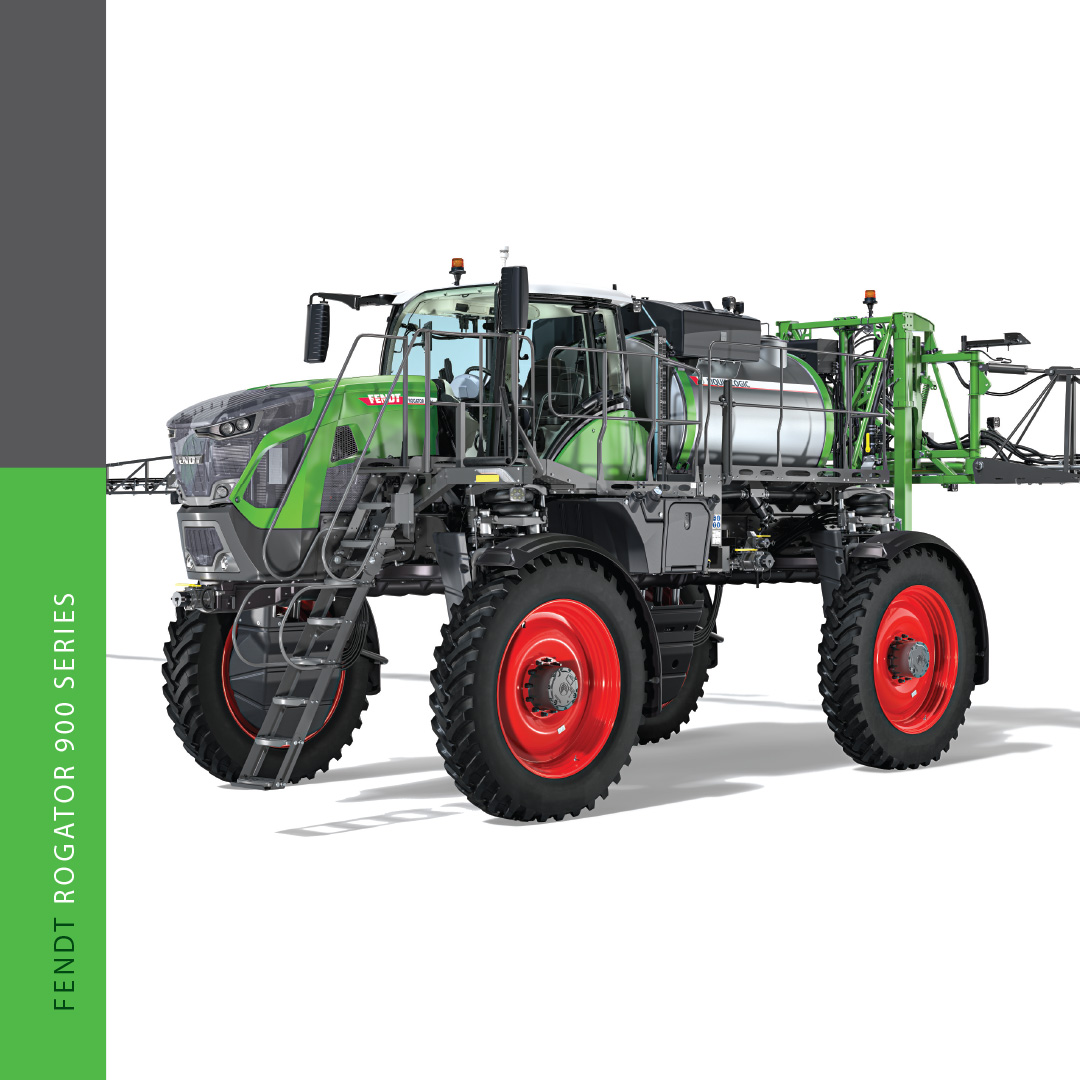 Fendt_NA's tweet photo. Cover ground and enjoy the ride. Rough terrain is no problem on 6 inches of vertical travel with the #Fendt #RoGator 900 Series' 4-corner airbag suspension and patented dual struts. #growbold #itsFendt #FendtRoGator LEARN MORE: https://t.co/T41bhNz8y9 https://t.co/9EWHt6SV2X