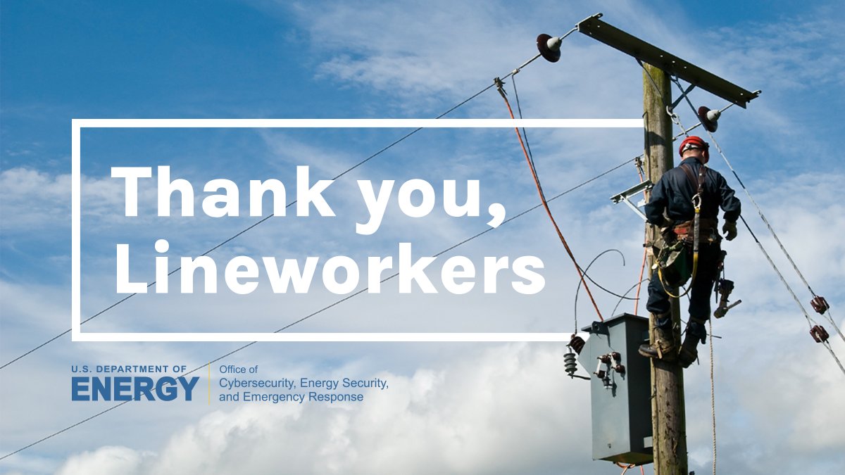 Today is National Lineworker Appreciation Day! Lineworkers are dedicated to keeping our homes and businesses powered every day, regardless of the conditions. When disaster strikes, lineworkers jump into action to restore power to our communities. #ThankALineworker