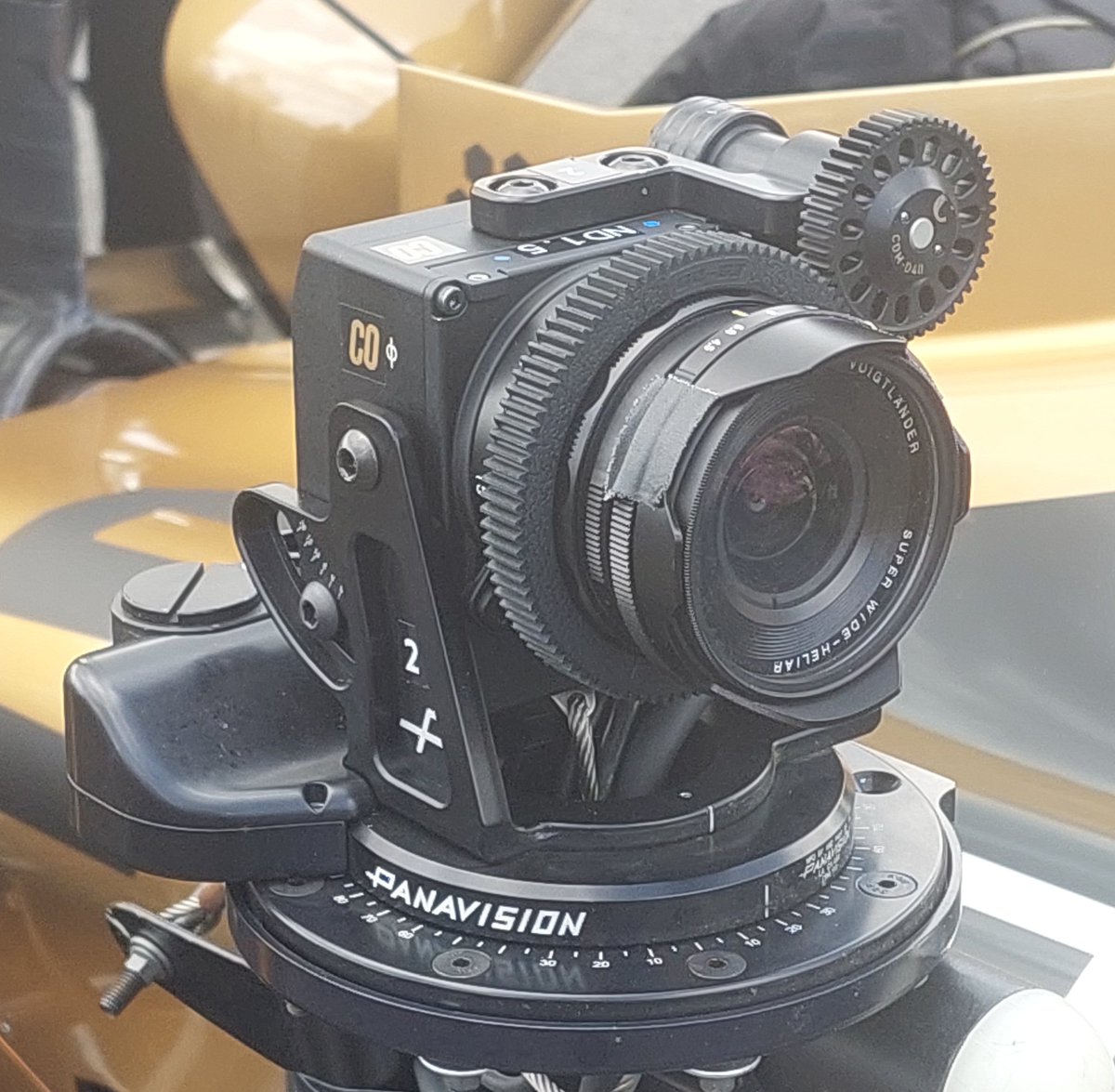 Great chance yesterday to have a close look at the cameras on the Brad Pitt movie 'F1' cars. This one revolves - something that John Frankenheimer was able to, with somewhat larger equipment, when making Grand Prix in 1966. It took him until the final Monza sequences to crack it: