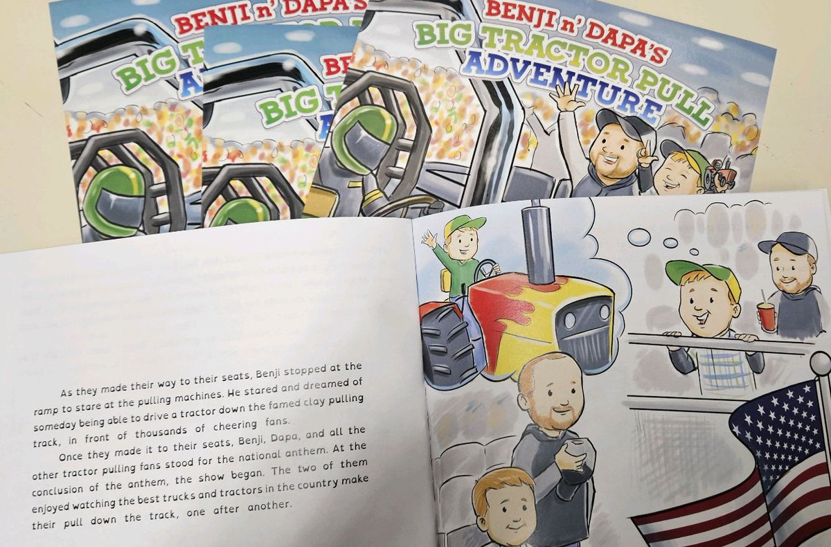 Join Benji and his Dapa as they adventure their way to the BIG Tractor Pull in Louisville, KY. This lovable children's book is based on a true story and sure to bring a smile to the little tractor puller in your family.
SHOP: 3pointink.com/products/benji…