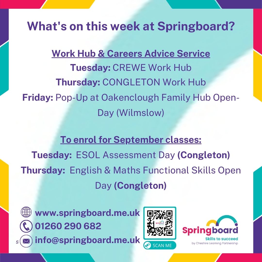 Busy week ahead ... springboard.me.uk