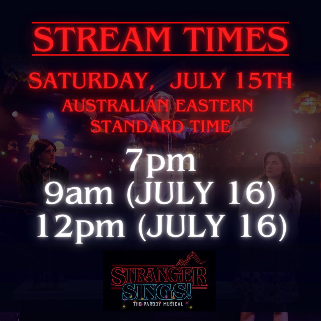 Stranger Sings! The Parody Musical tweet media