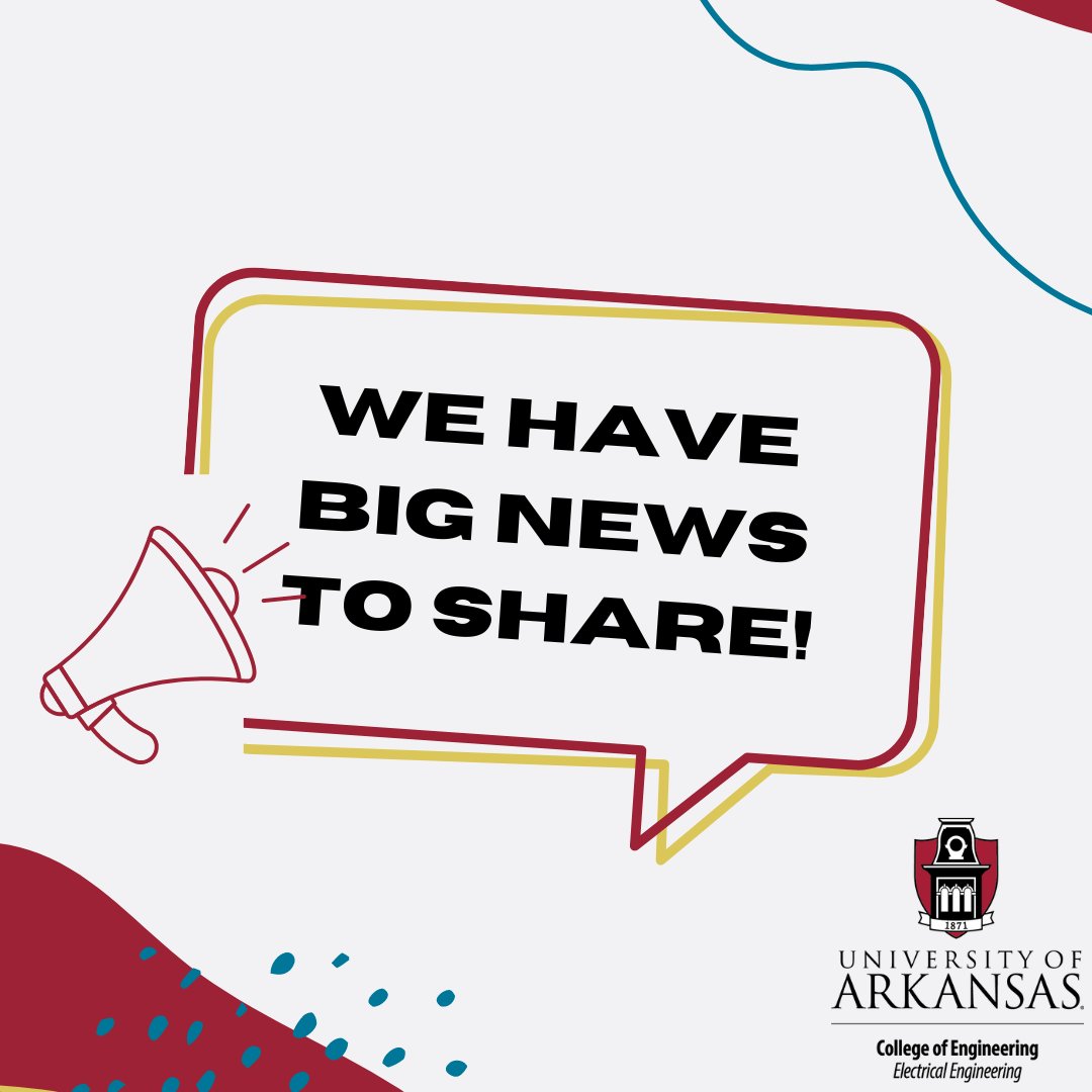 UArkELEG's tweet photo. The department of electrical engineering is reorganizing into the department of electrical engineering and computer science! Read today's newswire for all the essential details of this exciting update!
#ComputerScience #ComputerEngineering #ElectricalEngineering @UArkEECS https://t.co/S7tC11BuGA