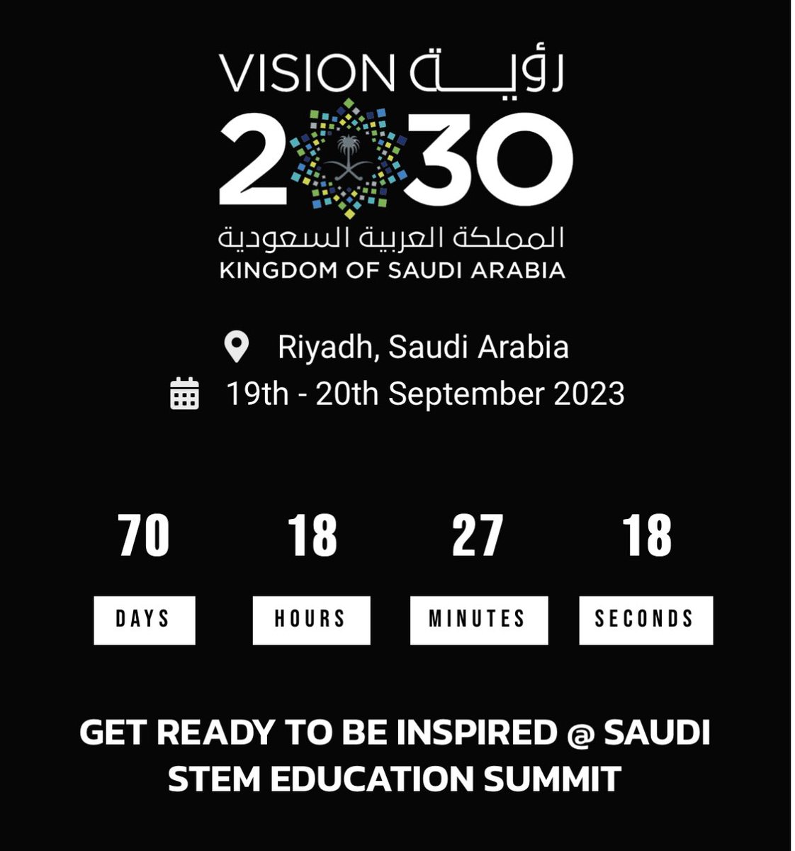 Abdasteam's tweet photo. مؤتمر قادم في تعليم #STEM

الموقع 📍: الرياض 

اليوم 🗓️ :  19 , 20 سبتمبر 2023 

المتحدثون 🎤 : انظر الرابط المرفق 👌🏻

الرسوم 💸 : مجاااااني 

رابط التسجيل وجميع المعلومات تجدها هنا 👇🏻

https://t.co/VLdAz8jEui https://t.co/92tY21201b