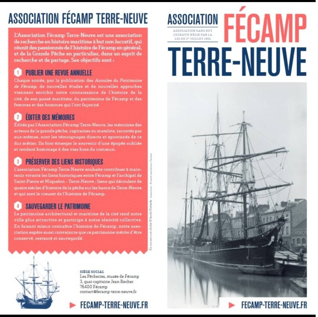 annalesFecamp's tweet photo. Le nouveau dépliant de l'asso est arrivé ! #Fécamp #Histoire #revue https://t.co/TDVcbz8o6d