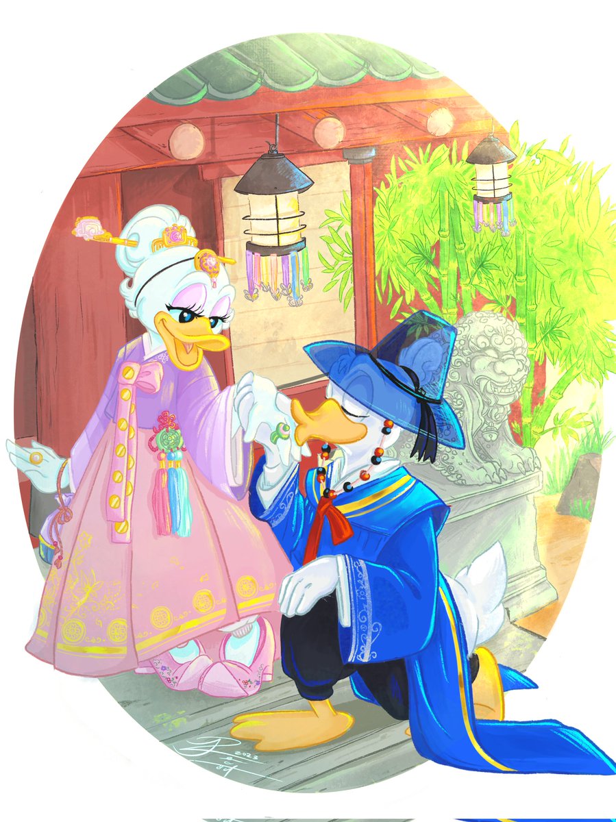 ad3_cute's tweet photo. Donald and Daisy stayed together for years... Saranghaeyo 😍 https://t.co/pkYOuQ99Hq