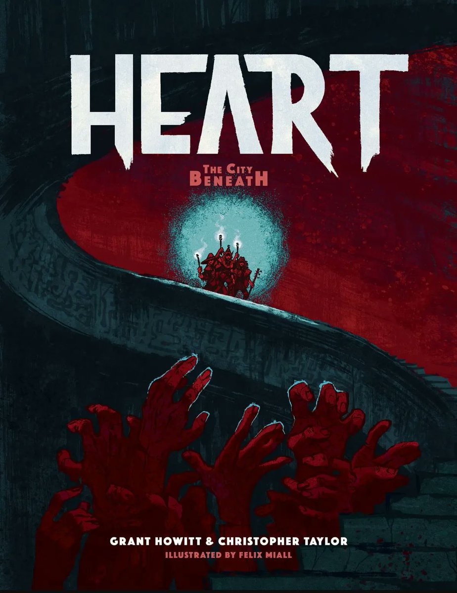 Heart: the City Beneath is back in stock! If you want to seek a glorious death in the red wet heaven roiling under the city of Spire, pick up your copy here: buff.ly/3G16WFl