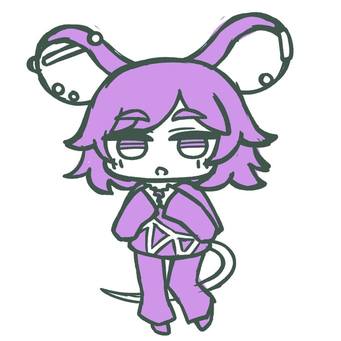 「animal ears purple theme」 illustration images(Latest)