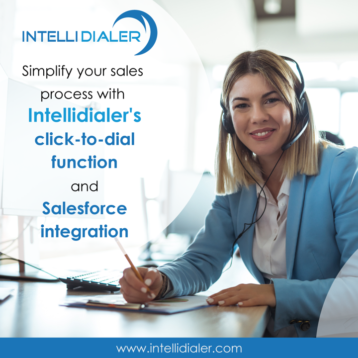 Intelliverse's tweet image. Streamline your sales process with Intellidialer's click-to-dial function and Salesforce integration. Say goodbye to manual dialing and hello to increased productivity and efficiency. intelliverse.com/services/intel… #Intellidialer #ClickToDial #SalesforceIntegration #Intelliverse