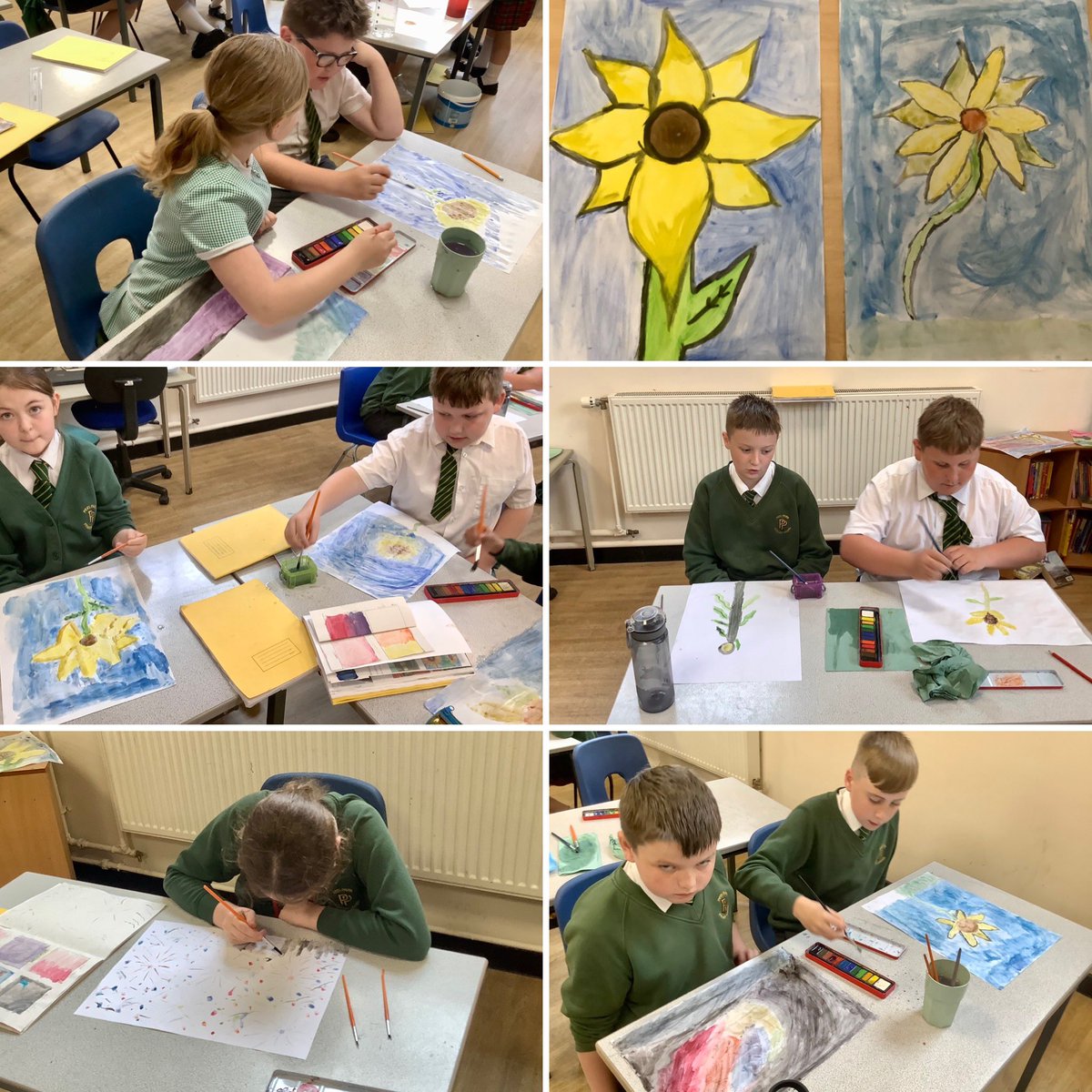 pp_accrington's tweet photo. Some of our fabulous art work in #Class18 https://t.co/P5bNwDDng7