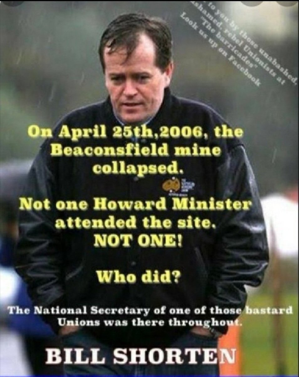 Bill Shorten is a National Treasure ❤️ I've always believed that ever since he stood in the rain day and night when the Beaconsfield miners were trapped with not an LNP Minister in sight. The LNP showed their lack of humanity way back then, and they've steadily got worse.