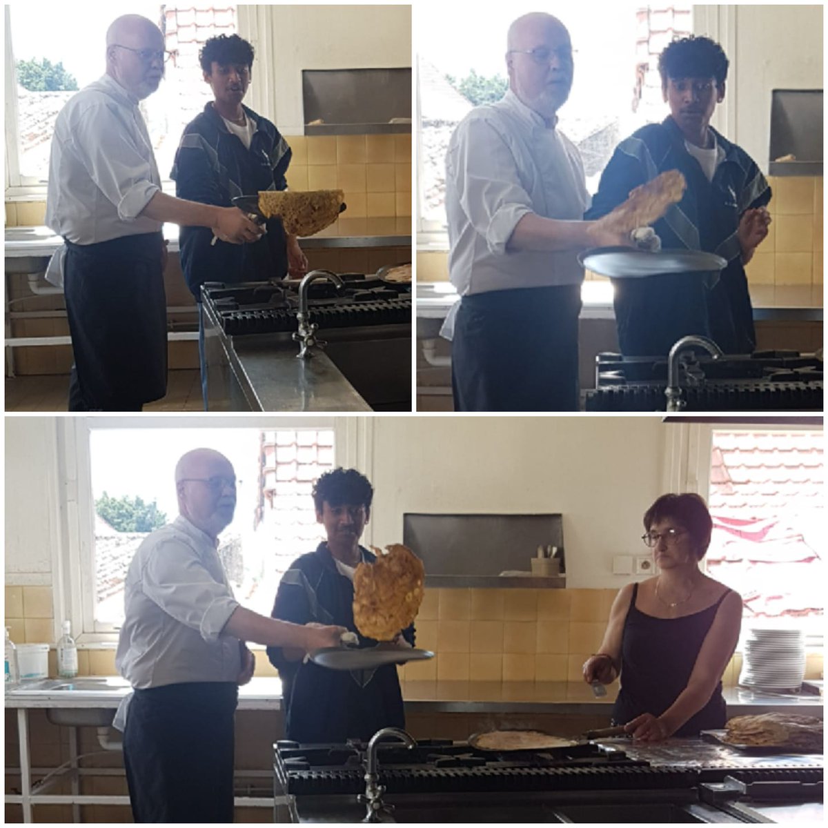 ghsmflofficial's tweet photo. Who was the best at flipping the crêpe? https://t.co/V3ZWZICgln