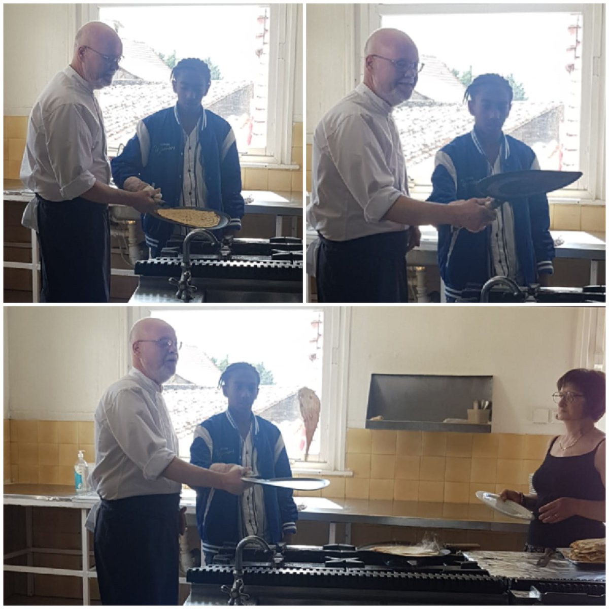 ghsmflofficial's tweet photo. Who was the best at flipping the crêpe? https://t.co/V3ZWZICgln