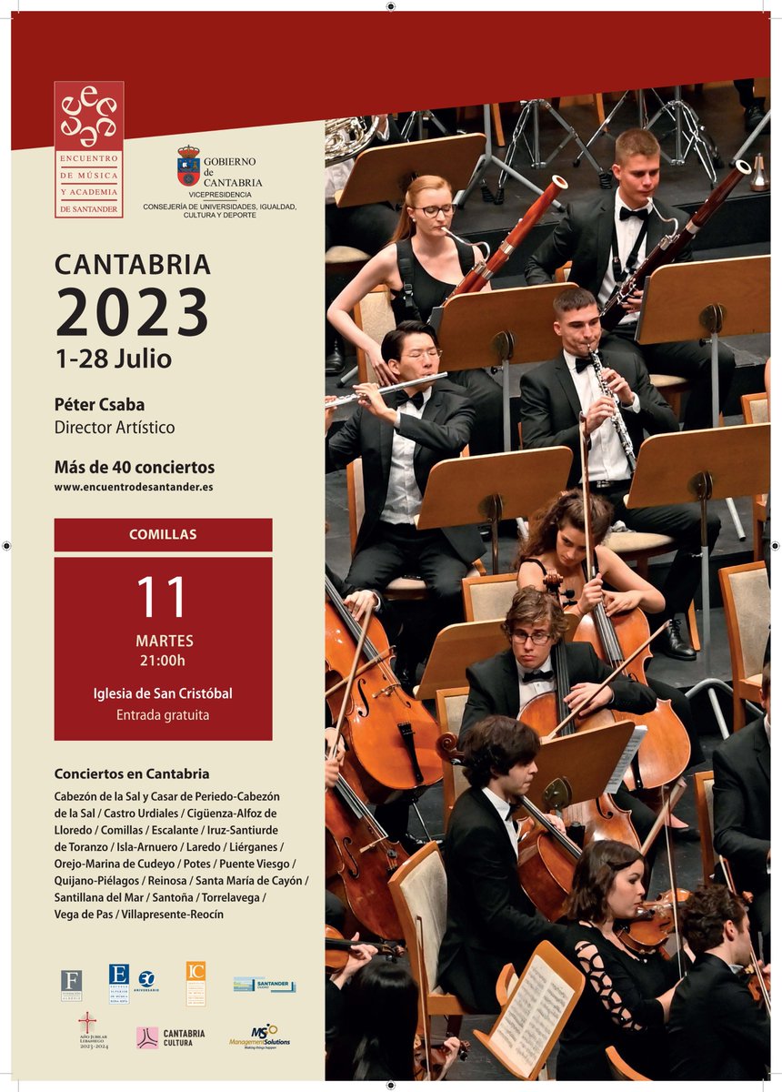 ComillasTurismo's tweet photo. ENCUENTRO DE MÚSICA Y ACADEMIA DE SANTANDER
𝗖𝗼𝗻𝗰𝗶𝗲𝗿𝘁𝗼 𝗱𝗲 𝘃𝗮𝗿𝗶𝗼𝘀 𝗶𝗻𝘁é𝗿𝗽𝗿𝗲𝘁𝗲𝘀: 𝗥𝗲𝗴𝗲𝗿, 𝗖𝗹𝗮𝗿𝗸𝗲, 𝗣𝗲𝗻𝗱𝗲𝗿𝗲𝗰𝗸𝘆 𝘆 𝗼𝘁𝗿𝗼𝘀

𝘈𝘤𝘤𝘦𝘴𝘰 𝘭𝘪𝘣𝘳𝘦 𝘤𝘰𝘯 𝘢𝘧𝘰𝘳𝘰 𝘭𝘪𝘮𝘪𝘵𝘢𝘥𝘰

#ContigoEnComillas #Comillas https://t.co/PUDBrJ6Zsi