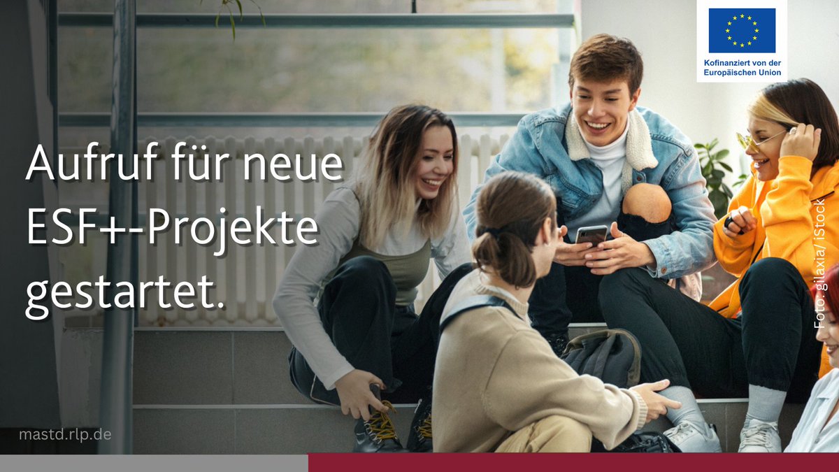 mastd_rlp's tweet image. Förderaufruf für neue #ESFplus-Projekte 🇪🇺
Der Europäische Sozialfonds Plus kofinanziert arbeitsmarkt- und beschäftigungspolitische Initiativen zur nachhaltigen Beschäftigung, Fachkräftesicherung, zu lebenslangem Lernen sowie zur sozialen Inklusion und Bekämpfung von Armut.