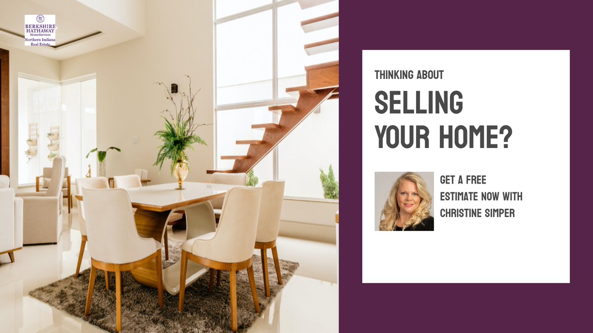 csimper02's tweet photo. Want to know how much your home is worth? Find out now - Don't wait another day! 🗓️

Christine Simper
Licensed in Indiana &amp; Michigan 
Berkshire Hathaway Home Services
574-876-5106
csimpersells@gmail.com https://t.co/LK3iNmYsZQ https://t.co/8qb4xrDPoy