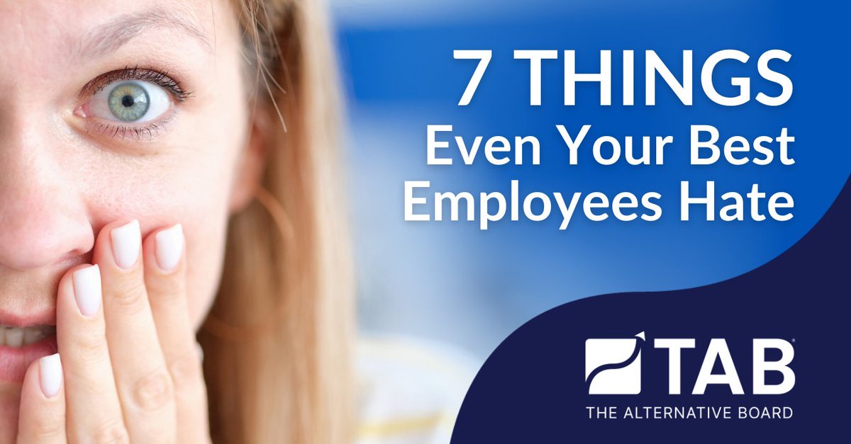 The employment market continues to be volatile. 

Do you know the drivers and detractors of employee satisfaction?

#tabaustin #z3pd #ceoexclusive #talent #employeeretention

thealternativeboard.com/blog/7-things-…