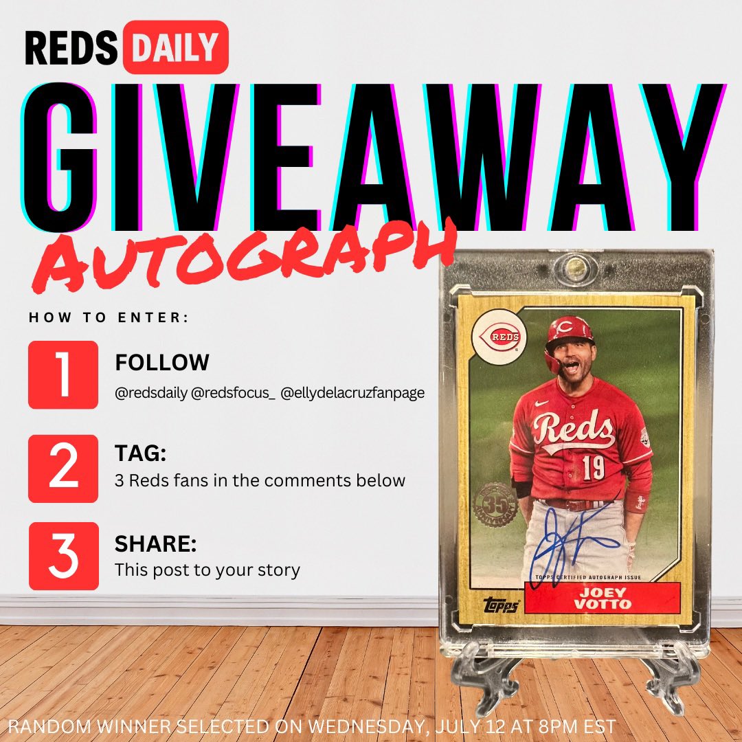TheVottoGuy's tweet photo. 🚨GIVEAWAY🚨Hop over to instagram for this Joey Votto giveaway on @RedsDaily https://t.co/W8xebscZjp