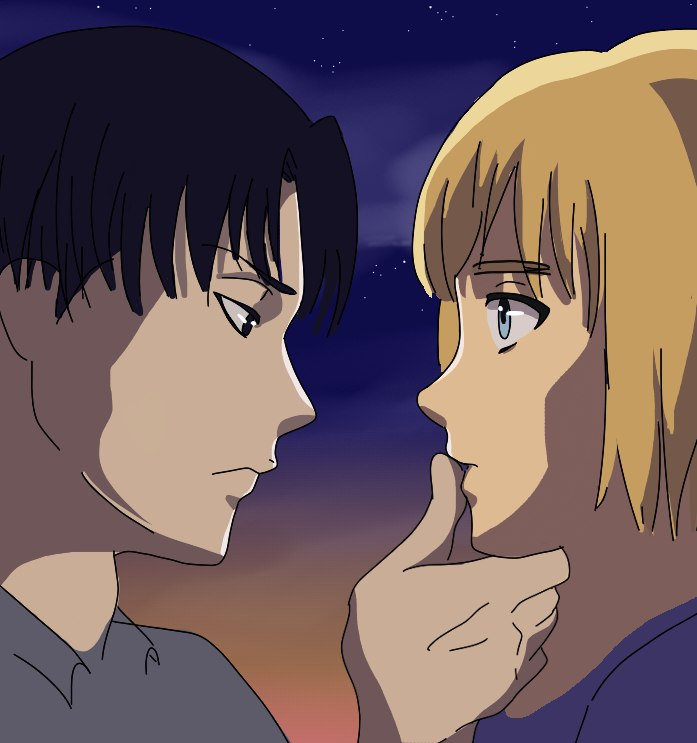Blue_Grammar's tweet photo. I AM UNSTOPPABLE (I have a problem, I'm obsessed, don't send help) #rivarmin #rivaaru #levarmin #shipping #aotfanart https://t.co/9O6SDojOFO