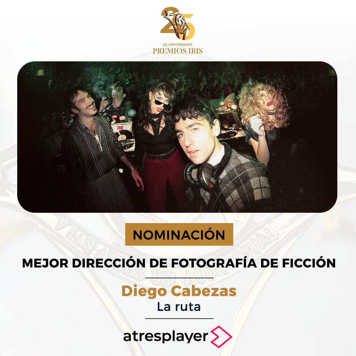 ¡Qué felices estamos con las nominaciones a los #PremiosIris 2023! 

😎 'Mejor Actor' para nuestro Sento (@ricardogomez10).
📷 'Mejor Dirección de Fotografía de Ficción' para Diego Cabezas.

¡#LaRuta debe continuar! 🚗❤️🔥  
ow.ly/JXTR50P7BsN