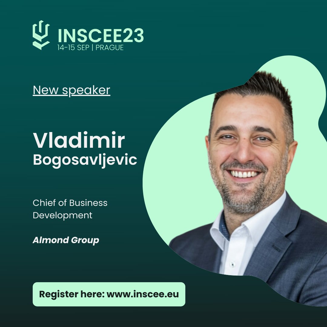 connectivacee's tweet photo. We're thrilled to announce our newest speaker for INSCEE23, Vladimir Bogosavljevic, Chief of Business Development at Almond Group. 🔥

#INSCEE23 #InsuranceConference #InsuranceEventsinCEE #InsuranceIndustry #BusinessDevelopment #InsuranceExperts #AlmondGroup #InsuranceInnovation https://t.co/Ckl8qSX2yj