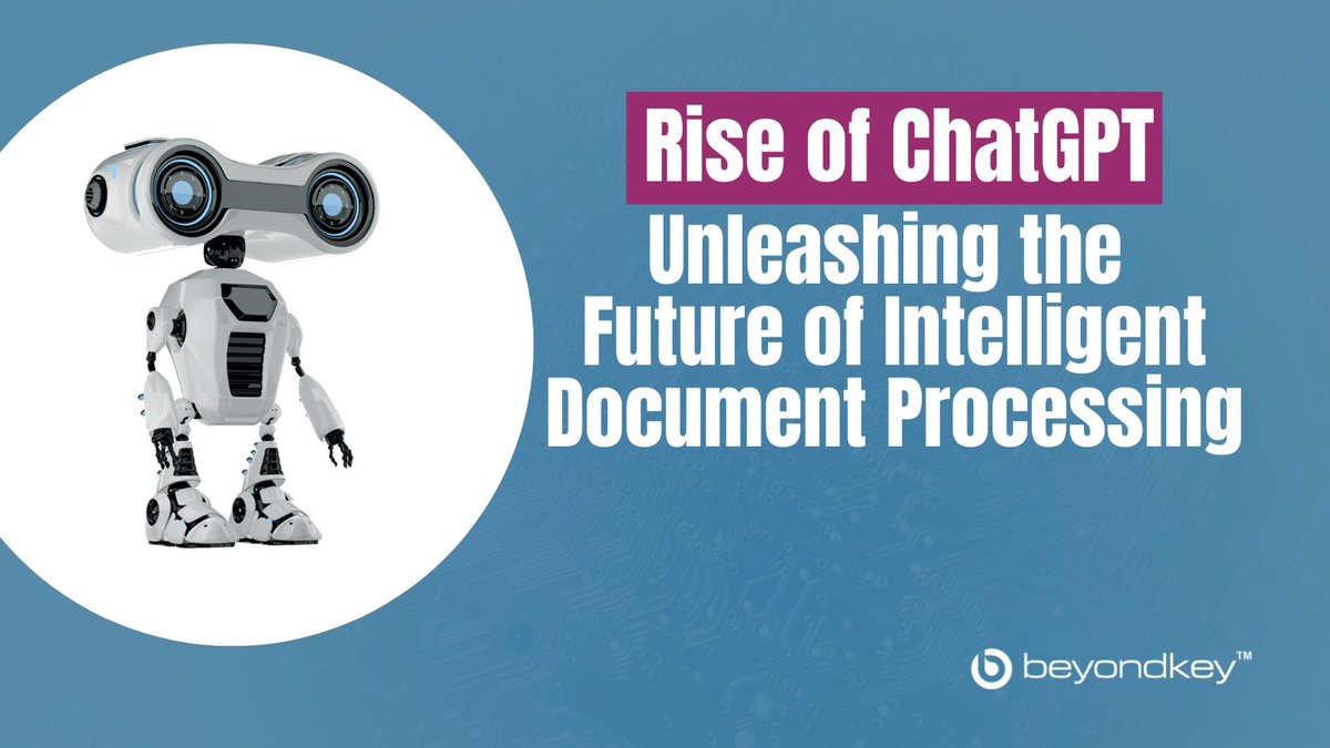 KeyBeyond's tweet image. Unlock the power of ChatGPT in document processing! 🚀💼 Streamline workflows and automate tasks across industries with its advanced language generation and contextual understanding. #ChatGPT #DocumentProcessing #Automation #WorkflowOptimization okt.to/otdAED