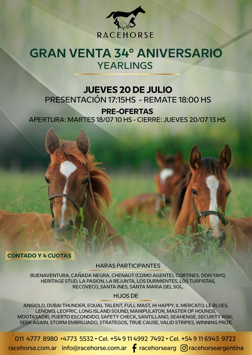 RacehorseArg's tweet photo. 🗓️Ya llega la edición número 34 de nuestra Gran Venta Aniversario de productos 2022 - Jueves 20 / 7
El catálogo está disponible en el siguiente link ⬇️
https://t.co/KMctlceqTQ
🛑¡No te la pierdas! https://t.co/eladO59NJ9