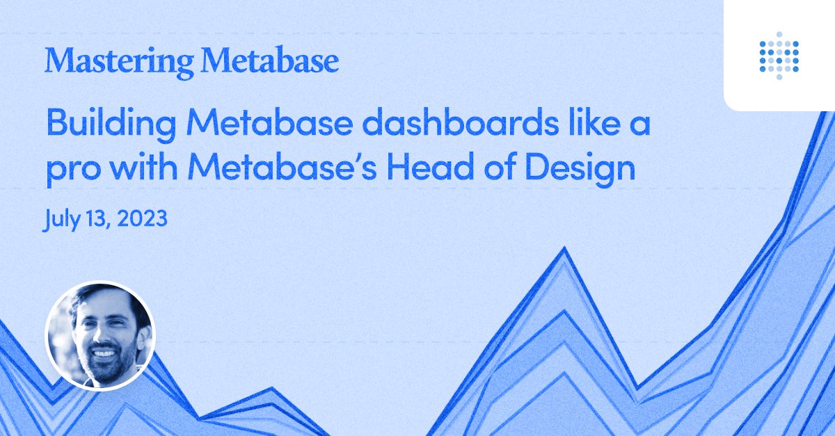 You can build a Metabase dashboard in just a few minutes. But the real value comes when you use a multitude of Metabase features to turn your dashboard into a self-service source of truth.

Join us this Thursday to learn just that together with @mazameli 👉metabase.com/webinars/2023-…