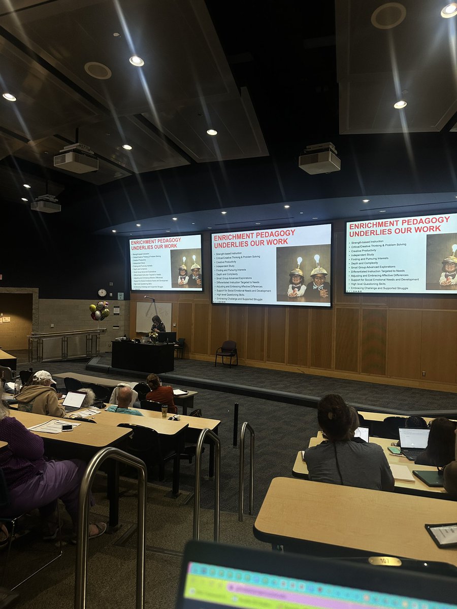 Day 1 of #confratute off to a great start!💡 Have a life where you pursue your interests…Schools should be places for talent development…acknowledge the strengths of students… <a href="/Confratute/">Confratute @ UConn</a> <a href="/HumbleISD_ADV/">Humble ISD Advanced Learning</a> <a href="/HumbleISD_CE/">Centennial Elementary</a>