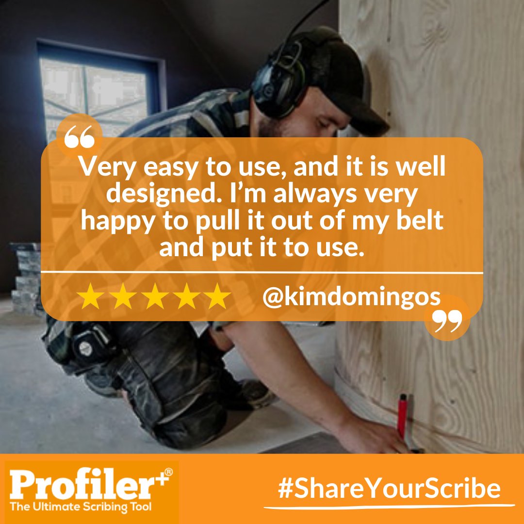 ScribeTool's tweet image. A huge thanks to Kim Domingos for taking the time to leave this fantastic review of the Profiler+. Words like these from such seasoned, experienced tradespeople are the best possible endorsement!

#Tools #Joinery #Handyman #Woodwork #DIYhome