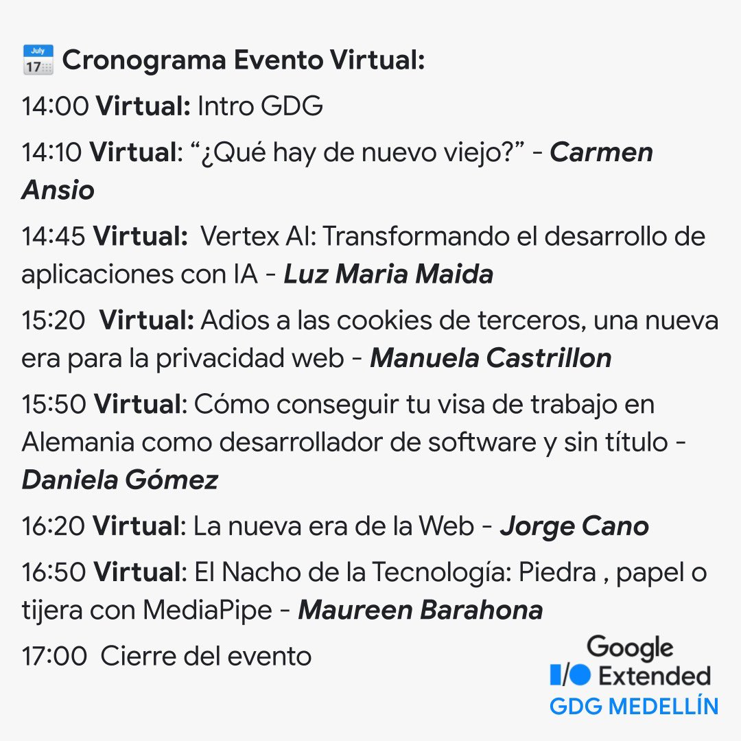 Google Developer Group Medellin - GDG Medellin tweet media