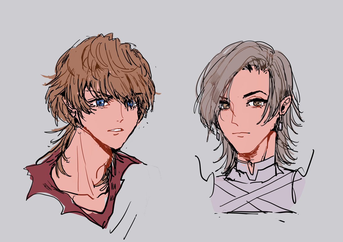 Two handsome young men🥹 (test piece)
