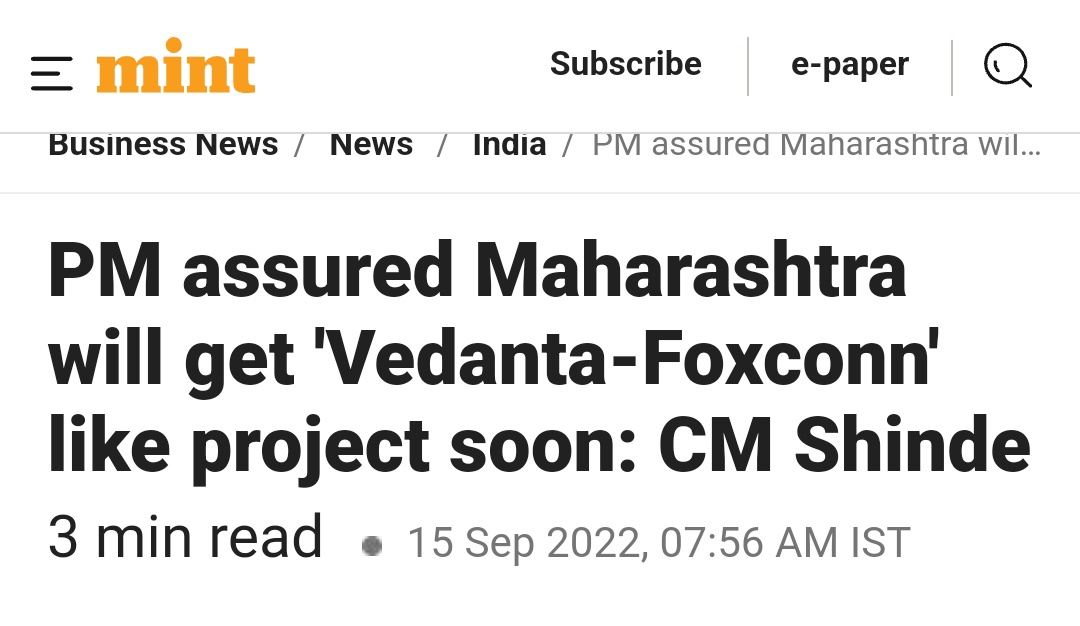 geetv79's tweet image. #ModiMadeDisaster on display yet again. 

Modi &amp;amp; BJP-RSS robbed MVA-ruled Maharashtra to benefit Gujarat. 

Now there's no project anywhere.