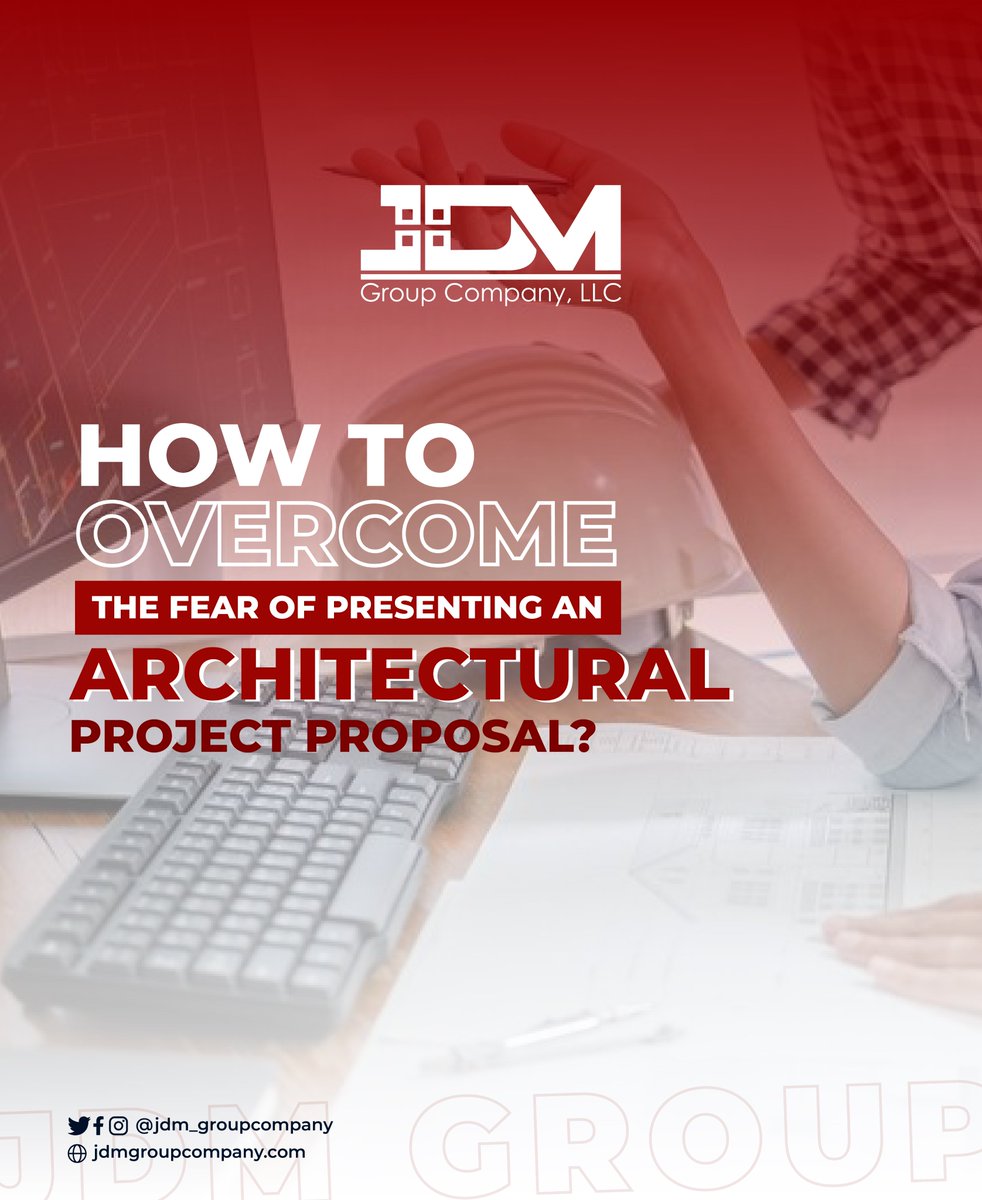 JDMGroupCompany's tweet image. Presenting an architectural project proposal can be daunting, but don&apos;t let fear hold you back. Visualize success, prepare thoroughly, focus on your clients, and use confident body language. With these tips, you can deliver a winning proposal! #architecture #overcomefear