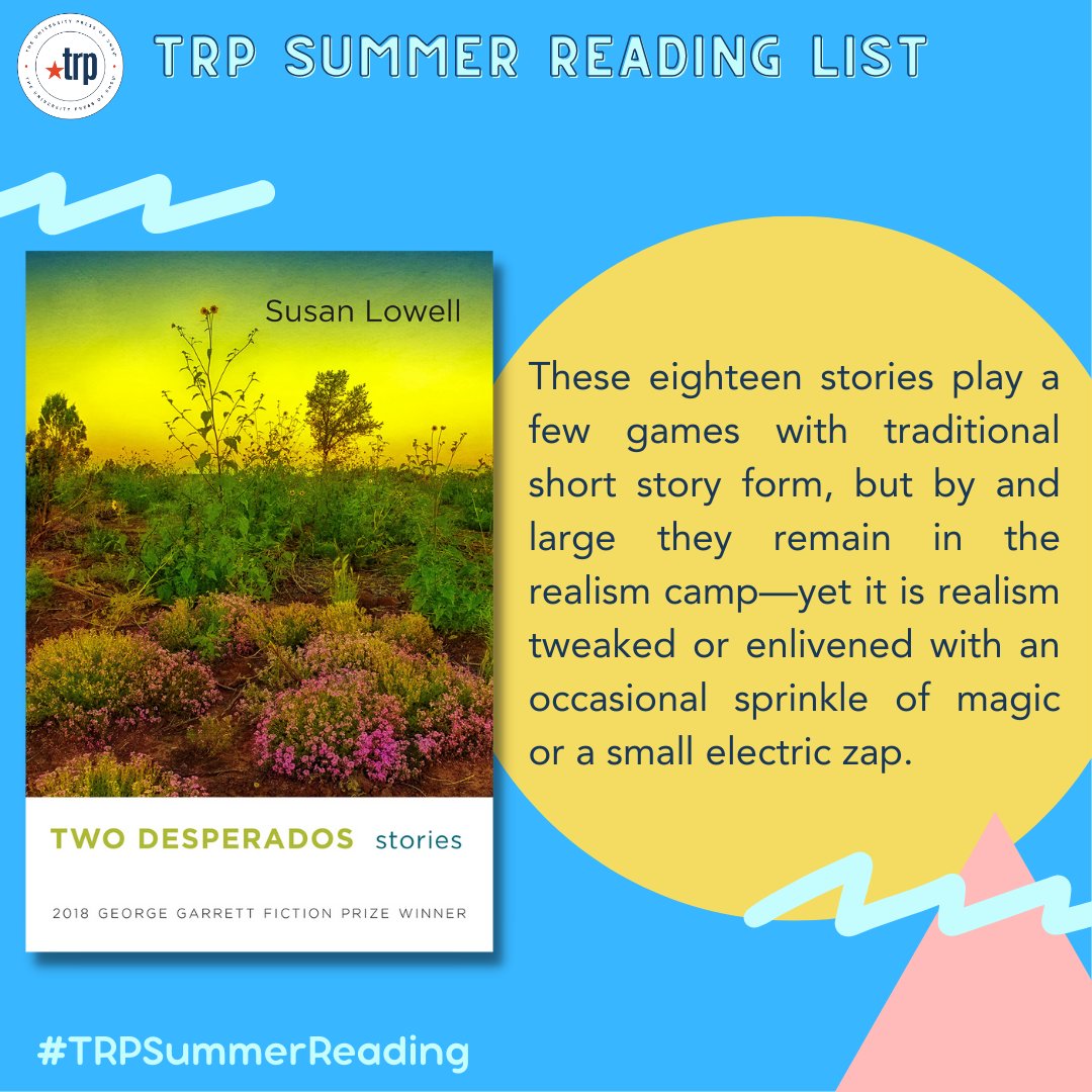 TxReviewPress's tweet photo. Let’s keep these good vibes going! This week TRP is highlighting a few of our fiction prize winners.
#TRPSummerReading #universitypress #fiction #prose #stories #GeorgeGarrett #fictionprize #summer2023 #books #summer #readinglist #summerreading #reading #literarycommunity https://t.co/FoWGUZwDg3