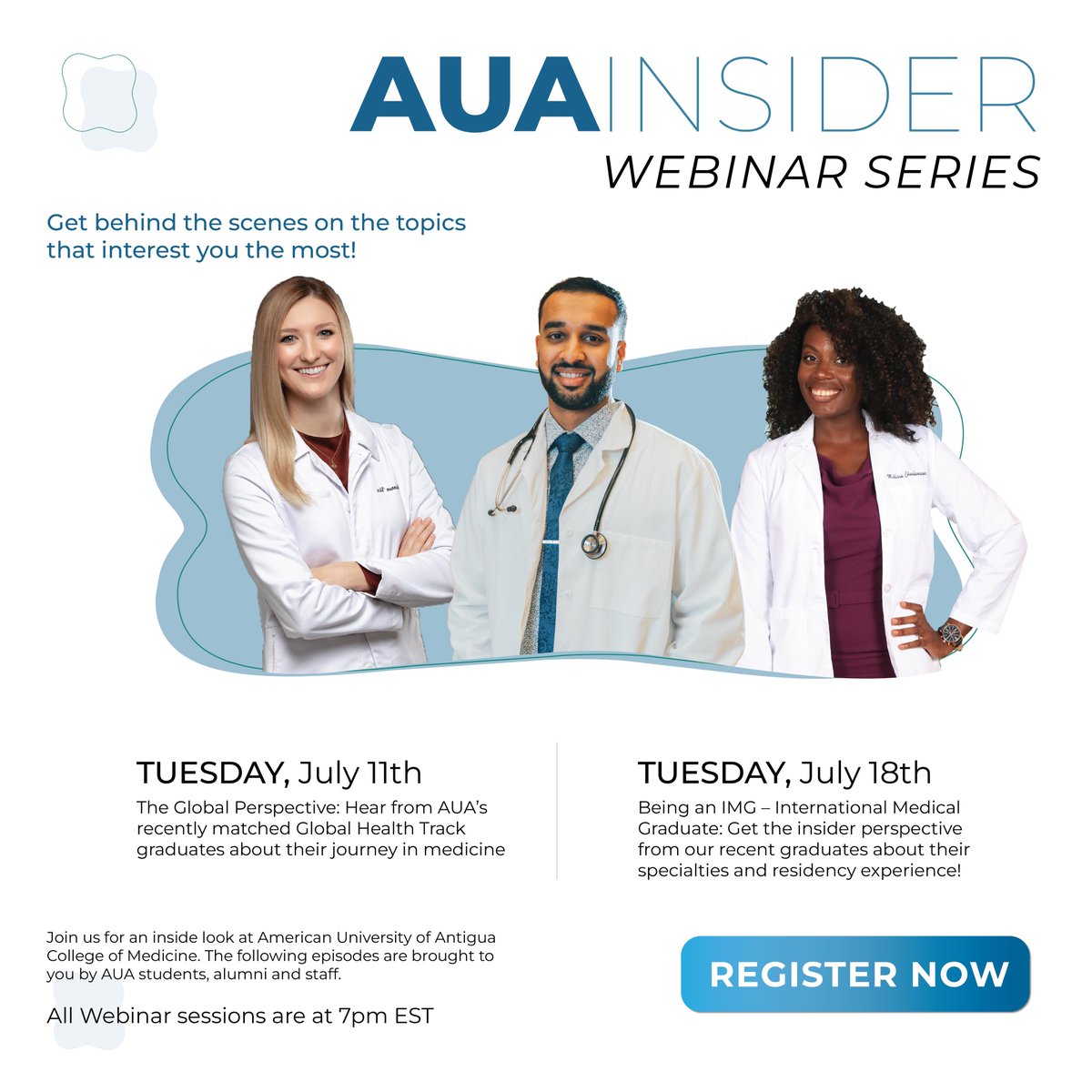 Our June Insider series was a success so we decided to bring it back this July, with fresh topics and insights! 1st one is up tomorrow July 11th at 7pm - The Global Perspective.🏥💊🌍 Click this link 🔗to register: bit.ly/AUAInsiderWebi…