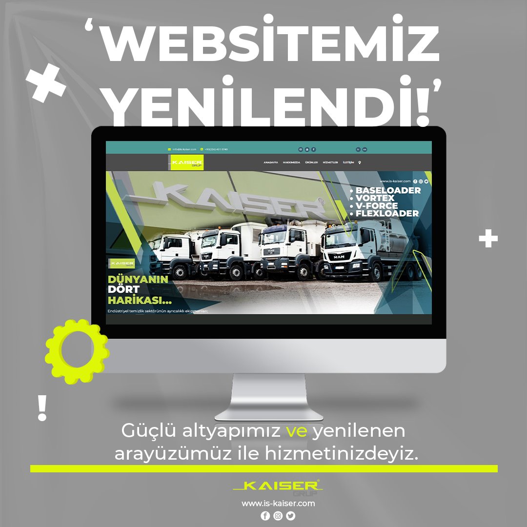 iskaisergrup's tweet photo. Güçlü altyapımız ve yenilenen website arayüzümüz ile hizmetinizdeyiz.
https://t.co/c1rZbjL88b

#kaiser #atık #atıktemizleme #endüstriyeltemizlik #sıvıatıklar #tehlikeliatık #vakumlutemizleme #vakumlutemizlemearacı #sanayi #endüstri #endüstriyel #atiktemizleme #fabrikaatıktemizlik https://t.co/FNdBqaN5JJ