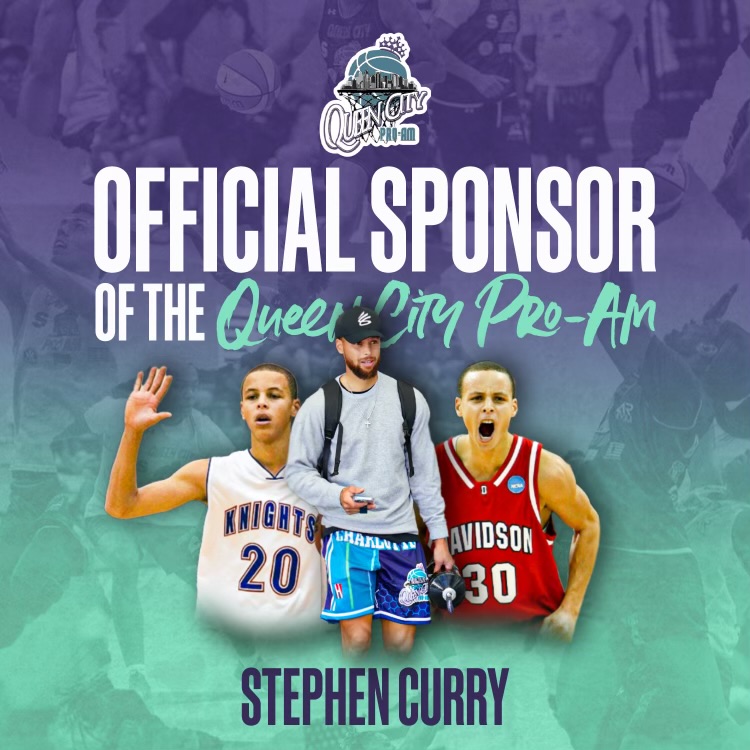 We are excited to announce that Charlotte's very own Stephen Curry is now the official sponsor of the Queen City Pro Am! He's looking forward to being more involved in the future and might be making an on-court appearance soon! 👀🏀📈 <a href="/StephenCurry30/">Stephen Curry</a> <a href="/Ballislife/">Ballislife.com</a>