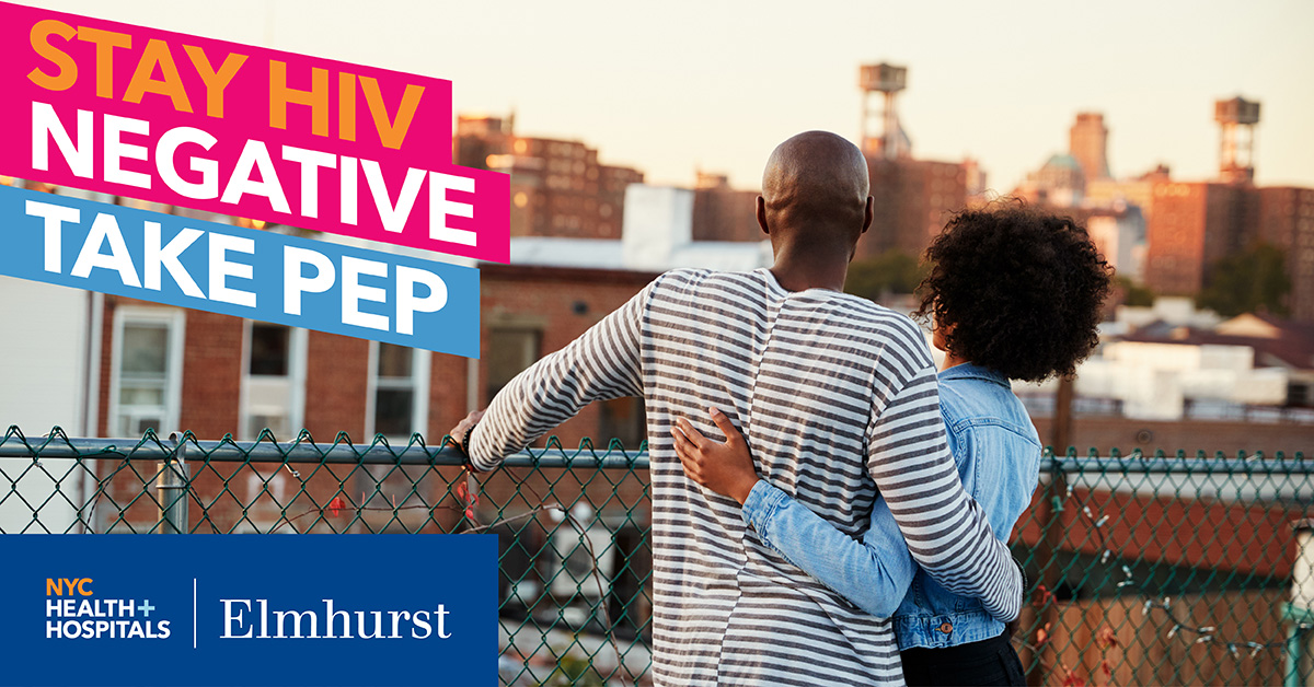 NYCHealthSystem's tweet photo. #MondayMotivation: If you live #inQueens, come to NYC Health + Hospitals/Elmhurst to get started on #PEP, which is an emergency medicine that can help prevent #HIV: https://t.co/mmBemQU5EI https://t.co/VVxKRlqOJY