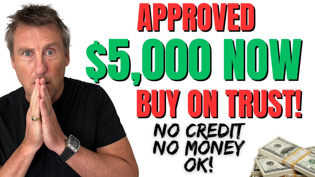 cartwright007's tweet photo. $5,000 Buy on TRUST! NO CREDIT or MONEY NEEDED replaces LOANs https://t.co/MB3fc3EsRD via @YouTube #loans #badcredit #lowfico #loan #businessloan #businessLending #funding #capital #startup #entrepreneur #selfemployed #grants #freemoney https://t.co/L98sZOJkyE