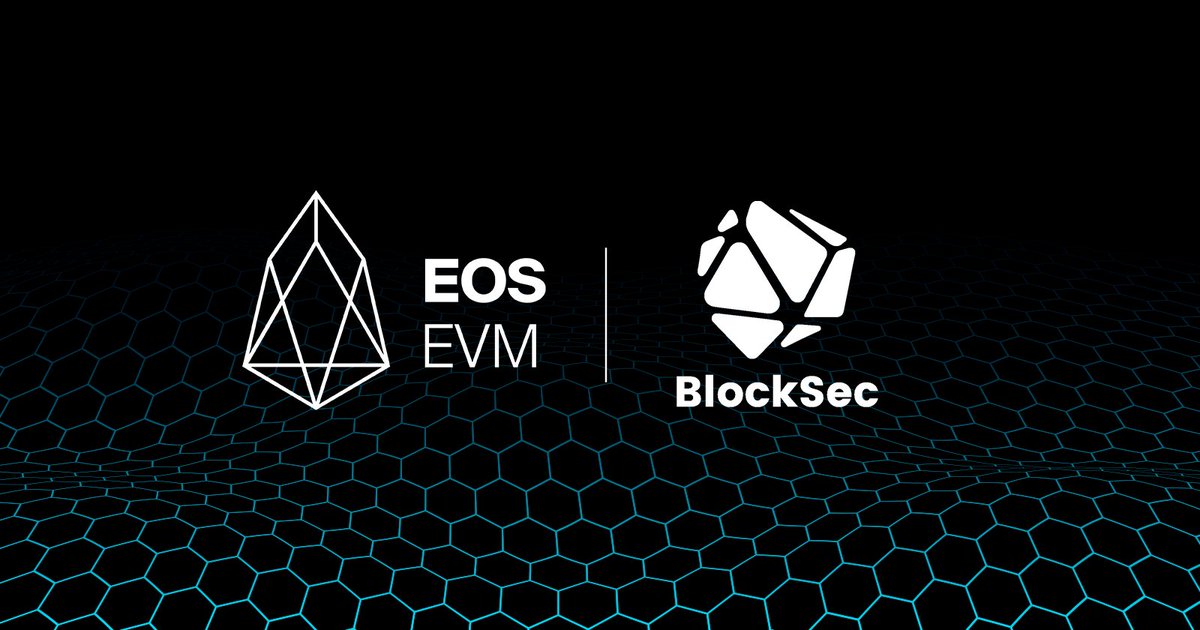 Last week, the #ENF Announced a strategic partnership between <a href="/BlockSecTeam/">BlockSec</a> and the #EOS EVM 🤝

The goal of this initiative is to increase the reliability and trust of the $EOS EVM and certain dApps built on top of it 🛠️

🧵 Learn More 👇
x.com/EOSnFoundation…