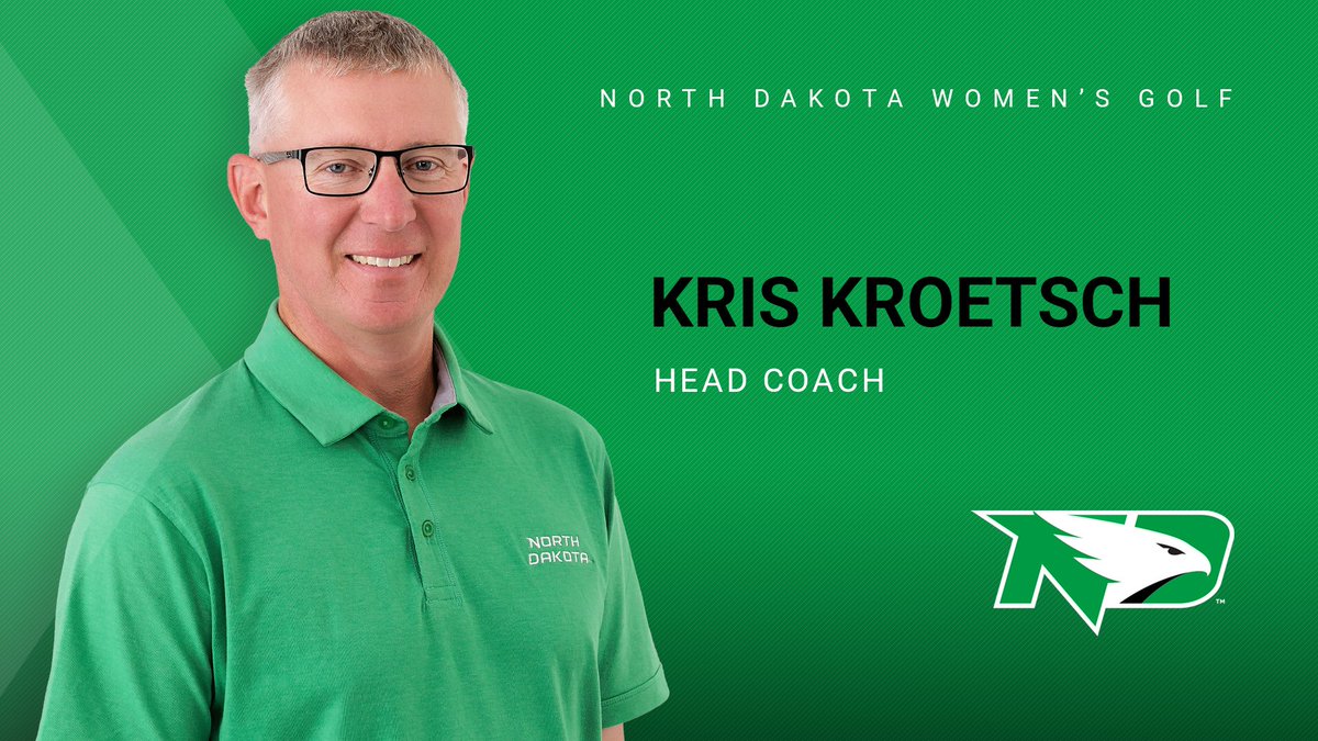 We are excited to welcome Kris Kroetsch as our newest head coach for the women's golf program! Welcome, Kris! 

RELEASE:  fightinghawks.com/news/2023/7/10…

#UNDproud | #LGH