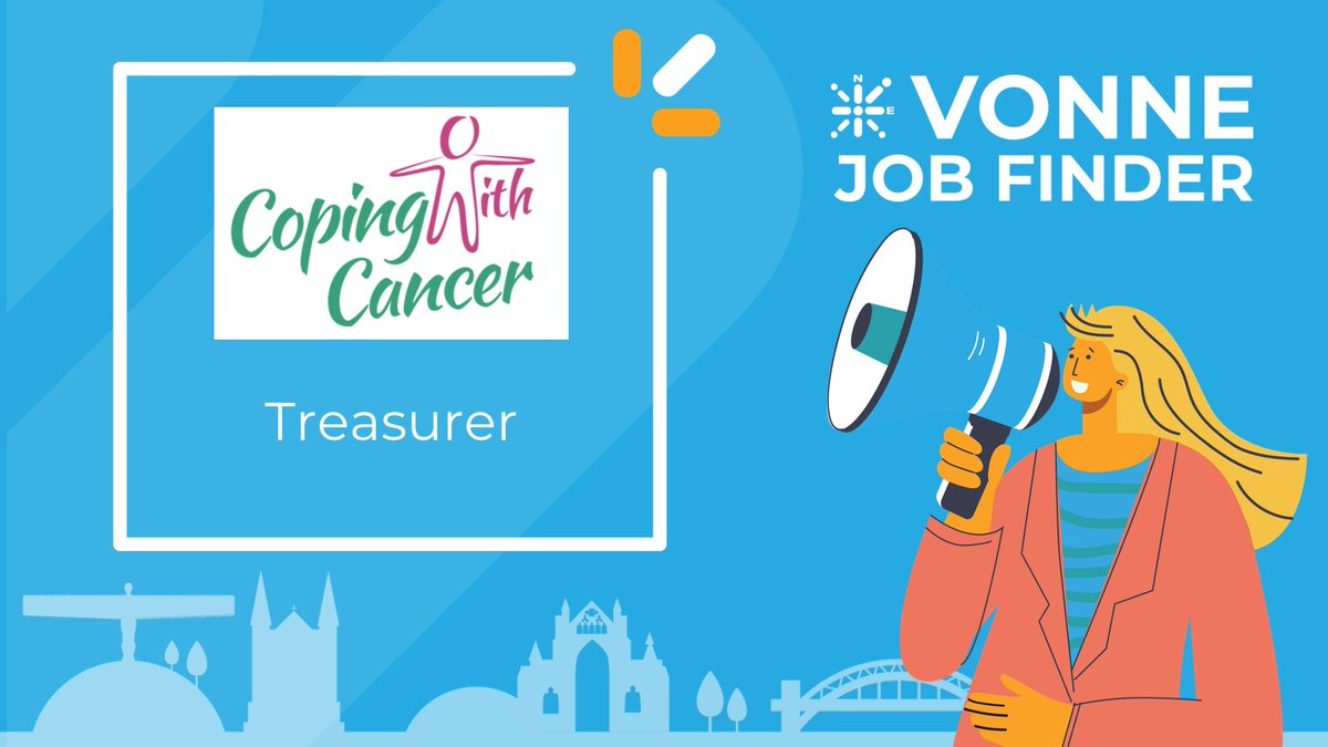 VONNEJobs's tweet photo. Treasurer, @CancerNorthEast 

https://t.co/ZmUzIMnXyq

#CharityJobs #CharityTrustees #NorthEastJobs #NorthEastHour https://t.co/rlRqojimFt
