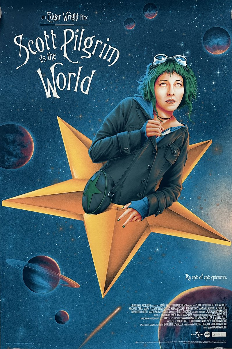 PosterPirate's tweet photo. Scott Pilgrim vs. the World by @mattryantobin, via @MondoNews &amp; printed by DL Screenprinting 

2020
24” x 36”
Pink Hair, Green Hair &amp; Blue Hair - editions of 108

#scottpilgrimvstheworld #movieposter #alternativemovieposter #amp #limitededition #postercollector #MondoPoster https://t.co/xSh6lTm2P5