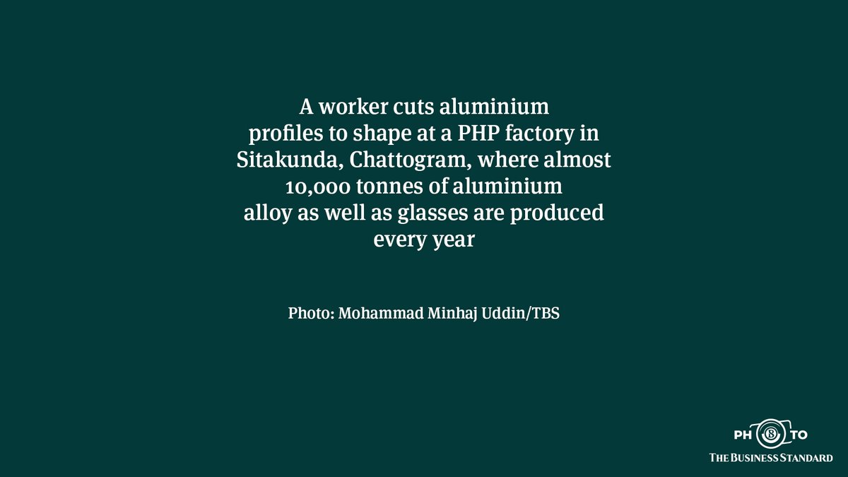 tbsnewsbd's tweet image. Shaping aluminium to perfection
Photo: Mohammad Minhaj Uddin/TBS
#phpfactory #Aluminiumfactory #shapingaluminium #sitakunda #Chattogram #photostory #TBSphoto #Bangladesh #TBSNews