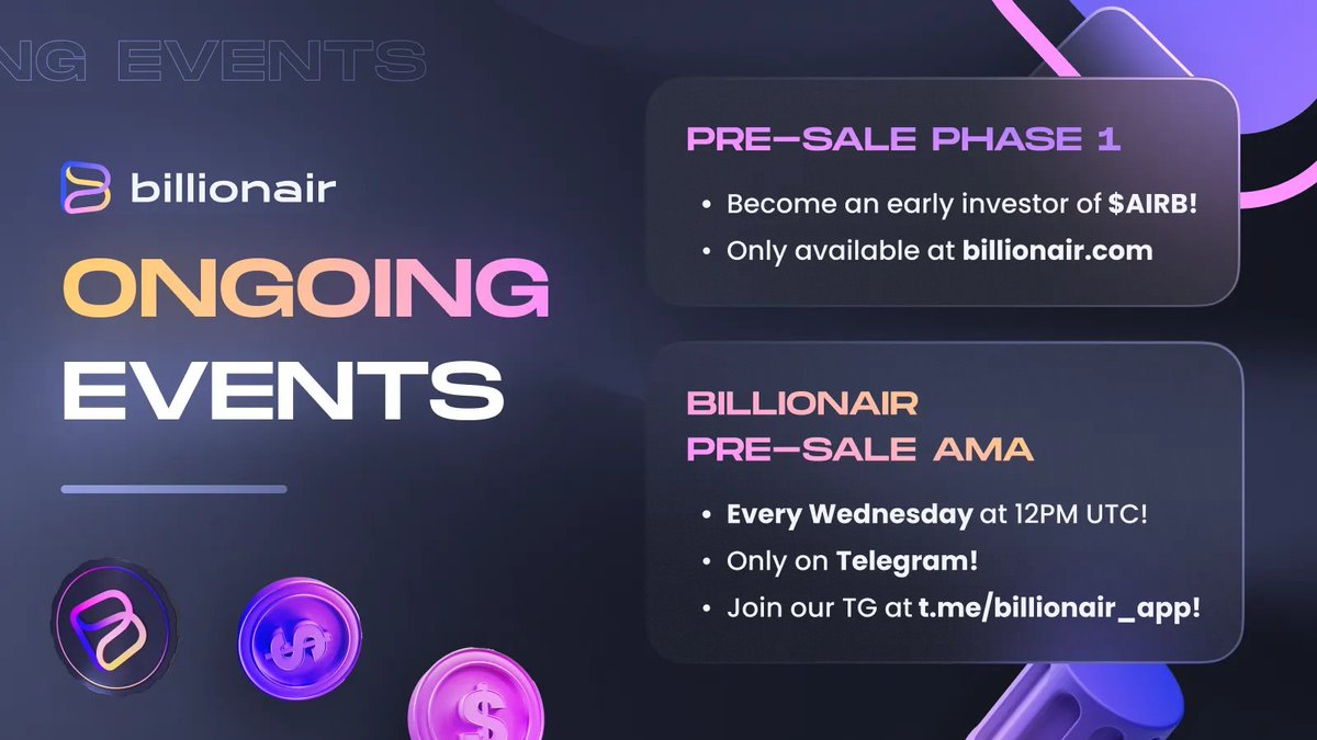 billionair_app's tweet photo. It's a good time to be a #BillionAir!
Just a quick update on the current ongoing events here at BillionAir HQ, and if you haven't yet, here's what you need to do or prepare for ASAP! 🏃♂️💨
Get involved NOW! ⬇️ https://t.co/aQwpJ26AI0